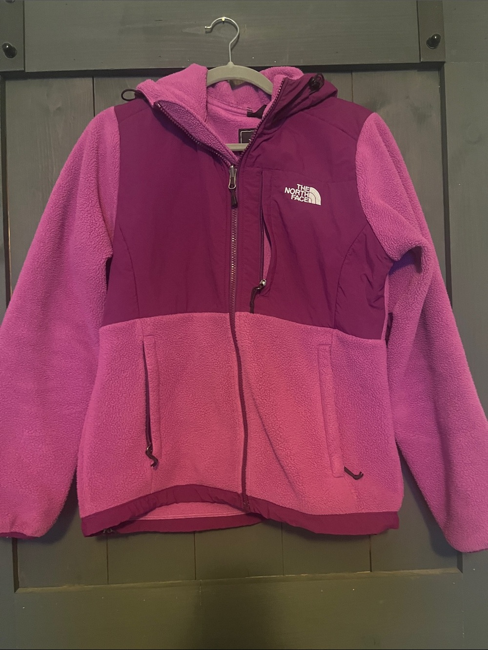 The North Face Women’s' Two-Tone Pink Hooded Fleece Jacket